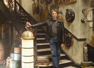Il produttore Jerry Bruckheimer sul set del film L'apprendista stregone
