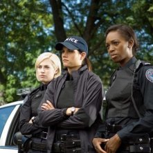 Charlotte Sullivan, Missy Peregrym ed Enuka Okuma nell'episodio Broad Daylight di Rookie Blue