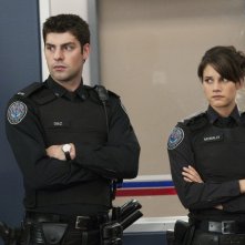 Missy Peregrym e Travis Milne in una scena dell'episodio Honor Role di Rookie Blue