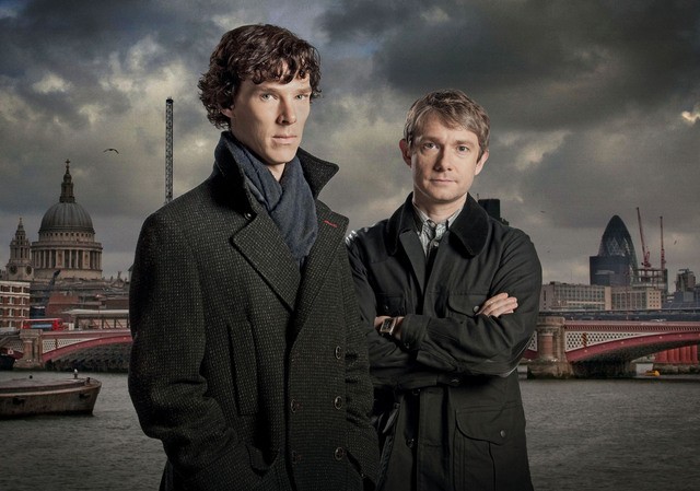 Benedict Cumberbatch E Martin Freeman In Una Foto Promozionale Della Serie Sherlock 170414