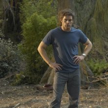 Dexter (Michael C. Hall) in un momento dell'episodio Calma piatta di Dexter