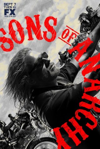Un poster della stagione 3 di Sons of Anarchy
