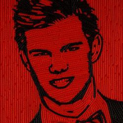 Un Ritratto Di Taylor Lautner Realizzato Con La Liquirizia Firmato Dall Artista Jason Mecier 170493