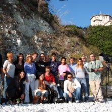Cast e troupe de La Polinesia sotto casa, nell'ultimo giorno di riprese