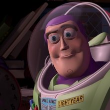 Buzz Lightyear in una sequenza del film d'animazione Toy Story