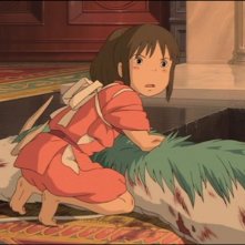 La piccola Chihiro in una scena de La città incantata - Spirited Away
