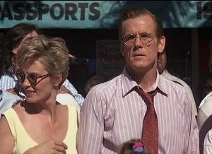 Nick Nolte con Jessica Lange e Juliette Lewis in una scena di Cape Fear - Il promontorio della paura