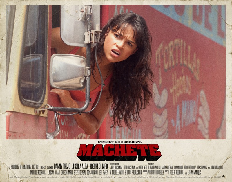 Un Poster Orizzontale Di Michelle Rodriguez Per Il Film Machete 171512