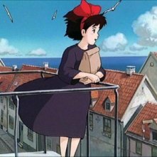 Kiki in una sequenza del film d'animazione Kiki consegne a domicilio