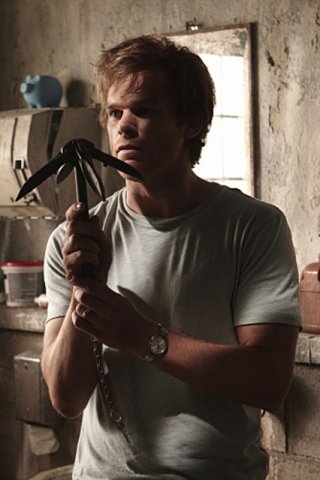 Michael C. Hall in un momento dell'episodio My Bad di Dexter