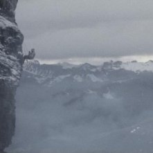Un momento della scalata nel film North Face - Una storia vera