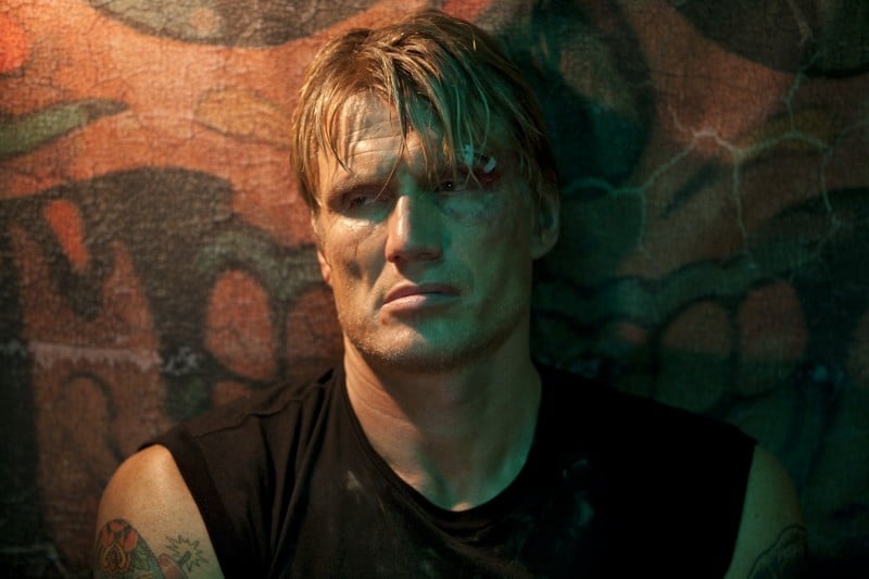 Dolph Lundgren in una scena di The Expendables