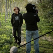 Ligabue sul set di Niente Paura