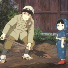 Seita e Setsuko in una sequenza del film d'animazione La tomba per le lucciole