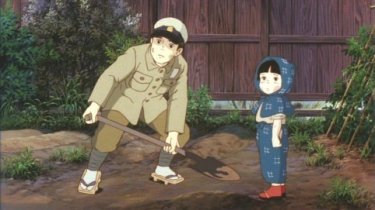 Seita e Setsuko in una sequenza del film d'animazione La tomba per le lucciole