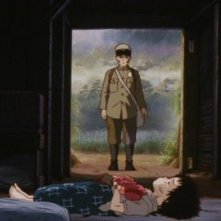 Seita e Setsuko in una triste scena del film d'animazione La tomba per le lucciole