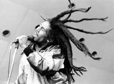 Bob Marley durante una performance