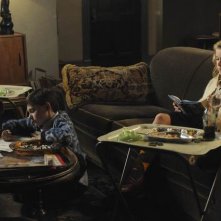 Jared S. Gilmore e Kiernan Shipka nell'episodio The Chrysanthemum and the Sword di Mad Men