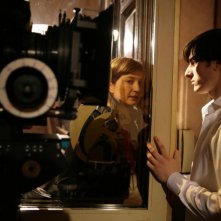 Luca Marinelli e Alba Rohrwacher sul set del film La solitudine dei numeri primi