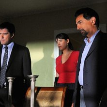 Thomas Gibson, Joe Mantegna e Paget Brewster nell'episodio The Longest Night, premiere della stagione 6 di Criminal Minds