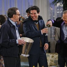 Josh Radnor, Michael York e Peter Bogdanovich nell'episodio Robots Vs. Wrestlers di How I Met Your Mother
