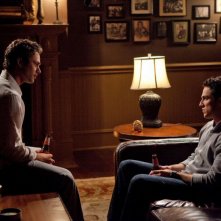 Mason Lockwood (Taylor Kinney) e Tyler (Michael Trevino) nell'episodio The Return di Vampire Diaries