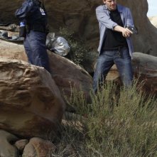 Emily Deschanel e David Boreanaz nell'episodio The X in the File di Bones