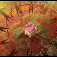 Una magica scena del film d'animazione Il castello errante di Howl