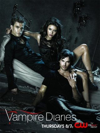 Un poster della stagione 2 di The Vampire Diaries