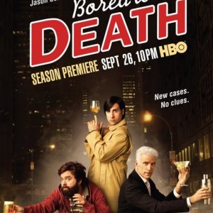 Un poster della stagione 2 di Bored to Death