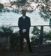 Arturo Gambardella sul set della fiction Rebecca la prima moglie