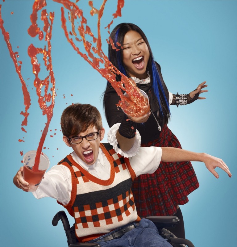 Jenna Ushkowitz E Kevin Mchale In Una Simpatica Foto Promozionale Della Stagione 2 Di Glee 173478