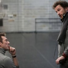 Vincent Cassel sul set di Black Swan insieme a Darren Aronofsky