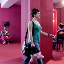 La debuttante Carla Marchese in una scena del film I baci mai dati