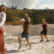 Fiorello, Max Casella e John Turturro in una scena del film Passione di John Turturro