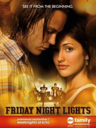 Un poster di Friday Night Lights realizzato per la sua programmazione su ABC Family