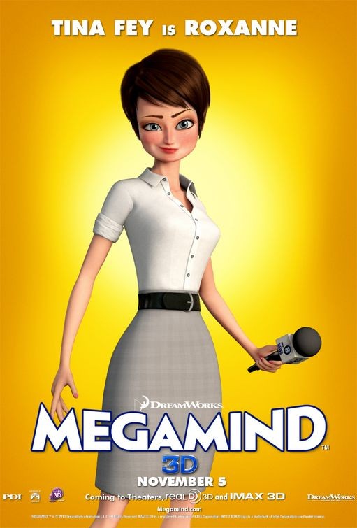 Character Poster Per Megamind Roxanne Tina Fey 174391