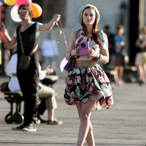 Leighton Meester nel ruolo di Blair in una scena dell'episodio Belles de Jour di Gossip Girl