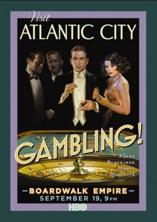 Poster della serie 'Visit Atlantic City' per Boardwalk Empire di Martin Scorsese