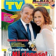 Cesaroni 4: Marta Zoffoli e Claudio Amendola sulla cover di Tv Sorrisi e Canzoni.