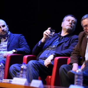 Donato Carrisi, Massimo Carlotto, Ranieri Polese. Auditorium Parco della Musica. Foto di Musacchio & Ianniello