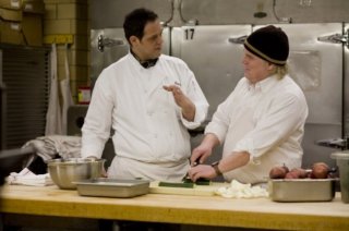Philip Seymour Hoffman e Salvatore Inzerillo in una scena del film Jack Goes Boating