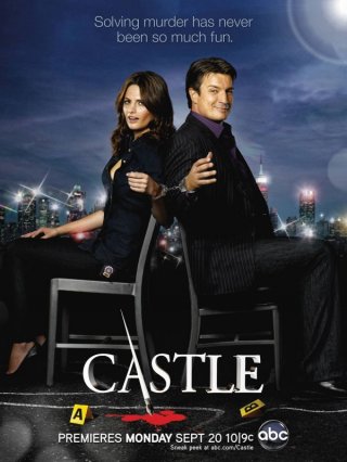 Un poster della stagione 3 di Castle