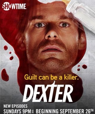 Un poster della stagione 5 di Dexter