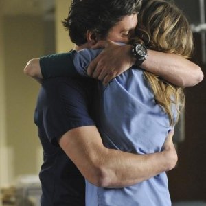 Patrick Dempsey ed Ellen Pompeo nell'episodio Shock to the System di Grey's Anatomy