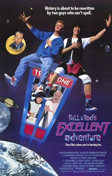 La locandina di Bill & Ted's Excellent Adventure