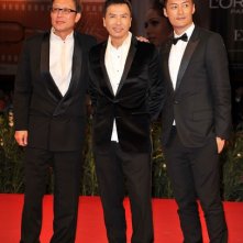 Venezia 2010: il regista Andrew Lau con gli attori Donnie Yen e Shawn Yue all'anteprima del film Legend Of The Fist: The Return Of Chen Zhen
