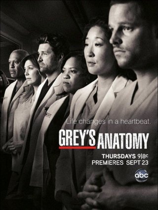 Un poster della stagione 7 di Grey's Anatomy