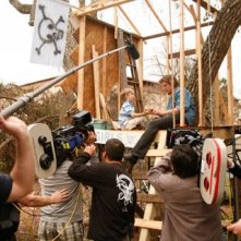 Un'immagine dal set di Like Dandelion Dust diretto da Jon Gunn