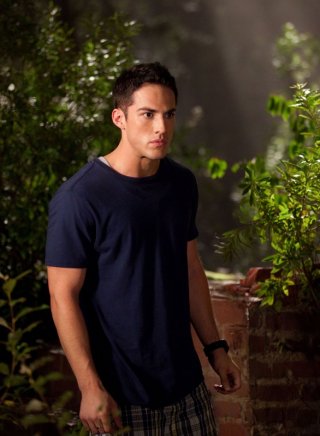 Tyler Lockwood (Michael Trevino) in una scena dell'episodio Bad Moon Rising di Vampire Diaries